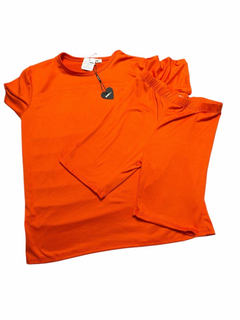 Fashion Nova Kids. Biker set. Orange. 14/16. NWT